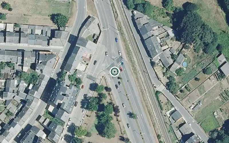 Vista aérea de la ubicación de Centro de Día para Persoas Maiores Albertia Lugo