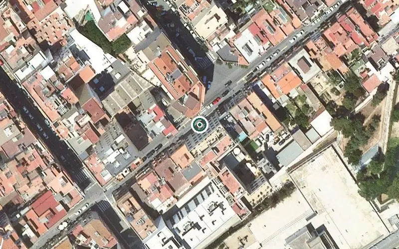 Vista aérea de la ubicación de Residència Les Alzines