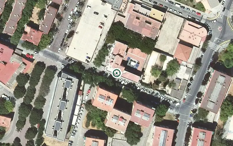 Vista aérea de la ubicación de Residència per a Gent Gran Trinitat Nova