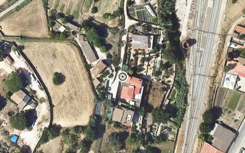 Vista aérea de la ubicación de Residència Adara