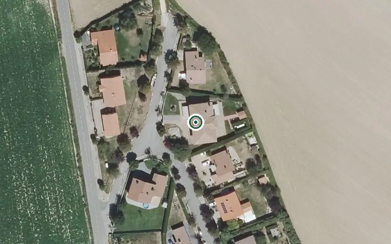 Vista aérea de la ubicación de Residencia Gaztelu