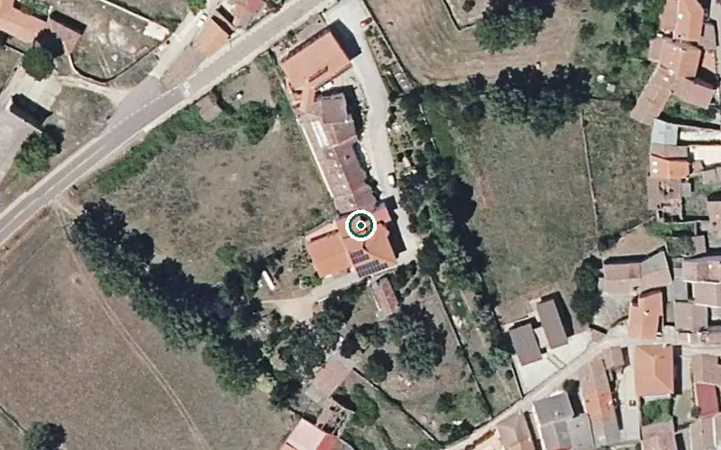 Vista aérea de la ubicación de Residencia de Personas Mayores Divina Pastora