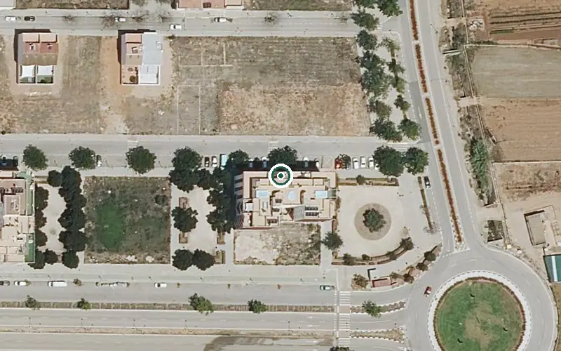 Vista aérea de la ubicación de Residencia P.m.d. Savia Silla