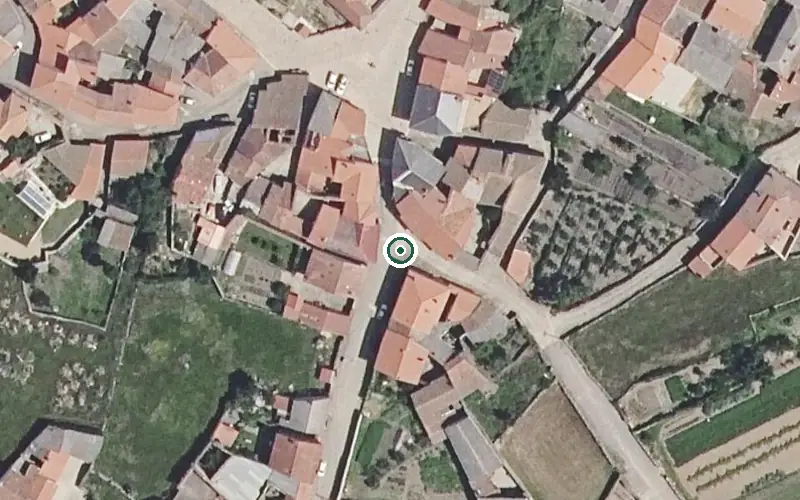 Vista aérea de la ubicación de Residencia de Personas Mayores Sagrada Familia
