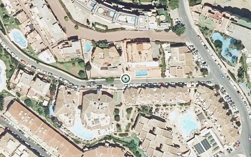 Vista aérea de la ubicación de Residencia Geriátrica Buenaventura