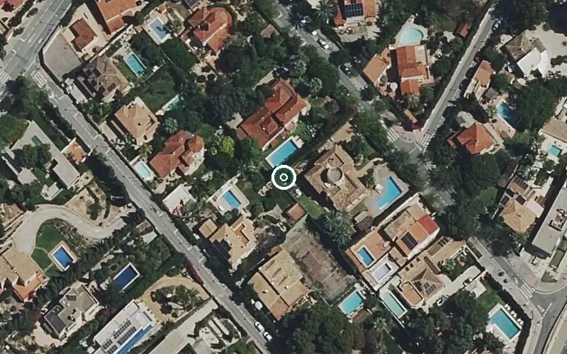 Vista aérea de la ubicación de Residencia para Personas Mayores Dependientes el Paular
