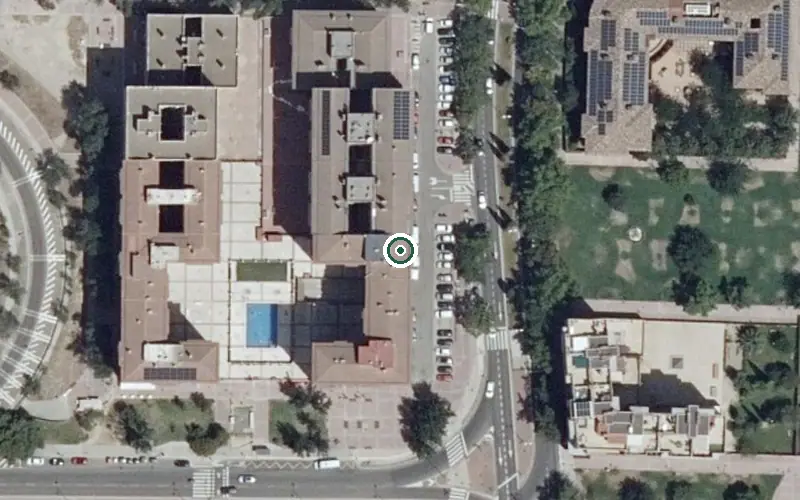 Vista aérea de la ubicación de Residencia de Mayores Ballesol Zaragoza III