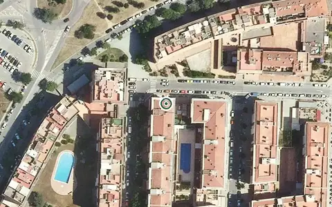 Vista aérea de la ubicación de Residència Sant Oleguer de Blanes