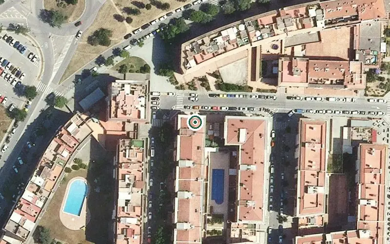 Vista aérea de la ubicación de Centre de dia de la Residència Sant Oleguer de Blanes
