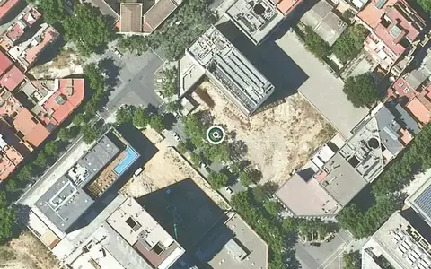 Vista aérea de la ubicación de Residència Pere Relats Llacuna