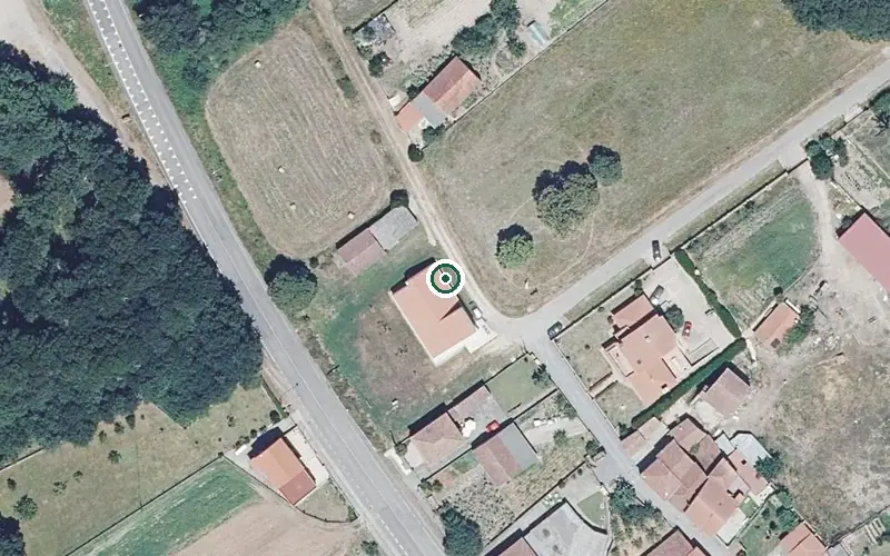 Vista aérea de la ubicación de Vivenda Comunitaria Geminas