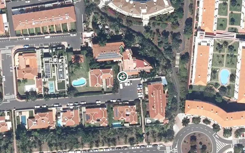 Vista aérea de la ubicación de Centro Residencial Davida