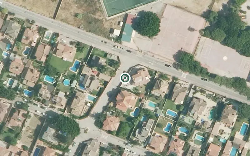 Vista aérea de la ubicación de Residencia para Personas Mayores Mari Carmen