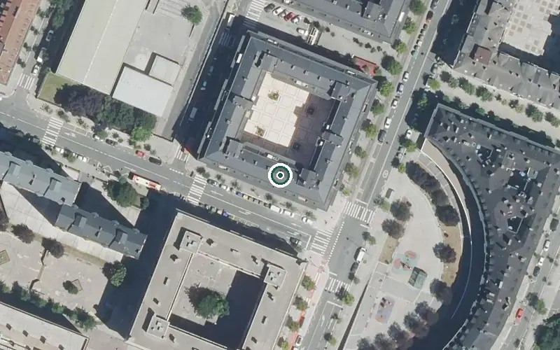 Vista aérea de la ubicación de Residencia Jn Bizkaia Egoitza