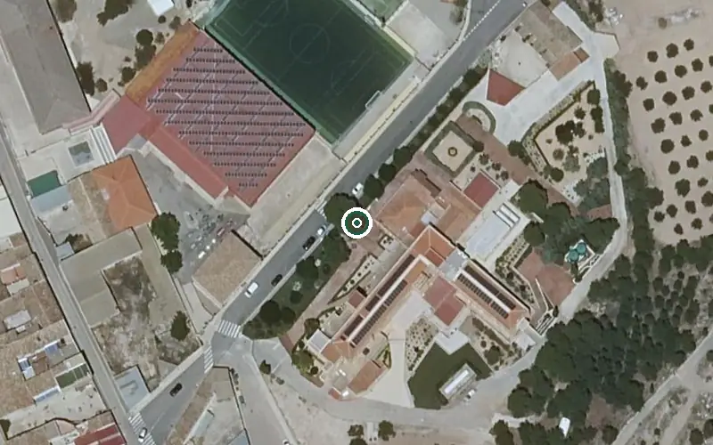 Vista aérea de la ubicación de Residencia de Mayores la Milagrosa