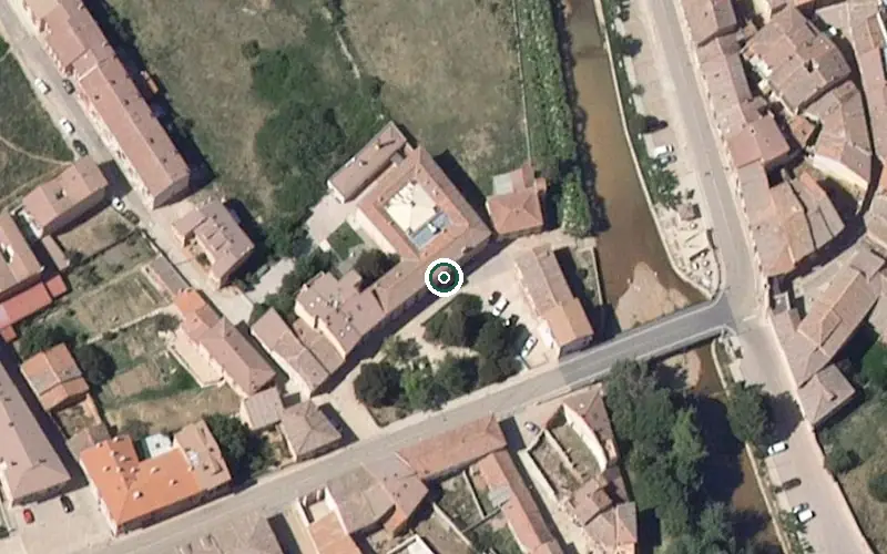 Vista aérea de la ubicación de Residencia de Personas Mayores Sancti Spiritu