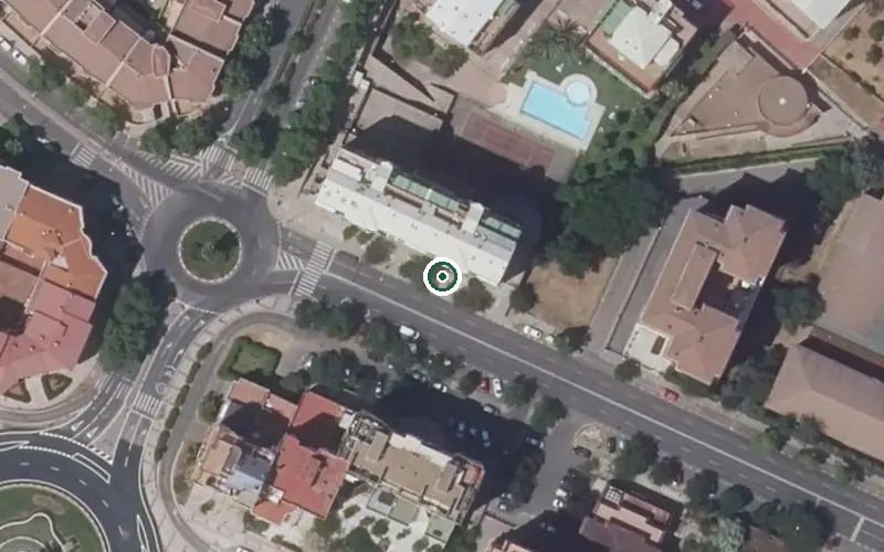 Vista aérea de la ubicación de Centro de Día Rehactiva