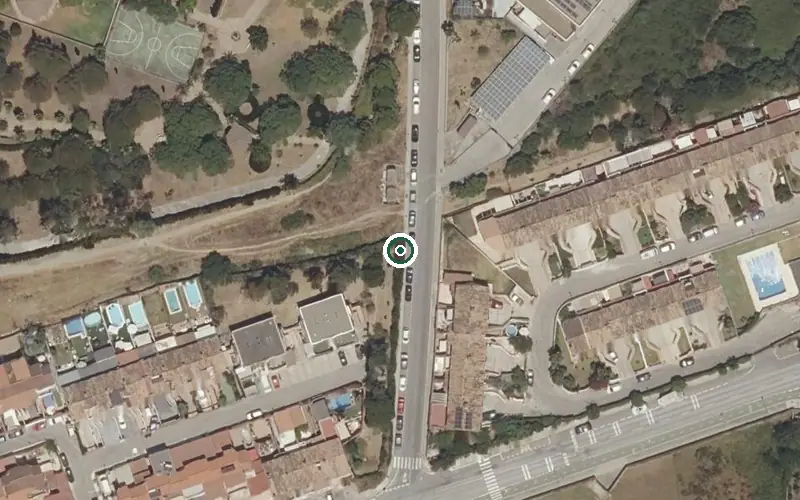 Vista aérea de la ubicación de Centro Residencial para Personas Mayores San García