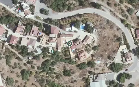 Vista aérea de la ubicación de Centro Residencial para Mayores San Juan de Dios