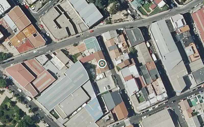 Vista aérea de la ubicación de Residencia Los Años Dorados