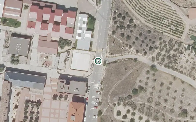 Vista aérea de la ubicación de Residencia Oion Egoitza