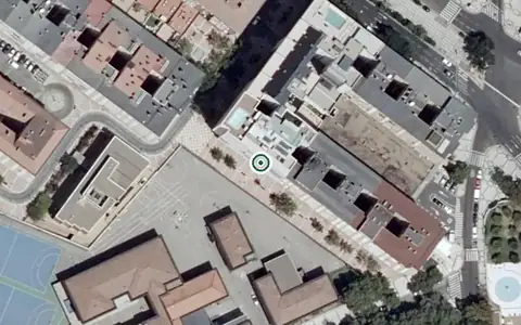 Vista aérea de la ubicación de Residencia de Mayores de Aragón