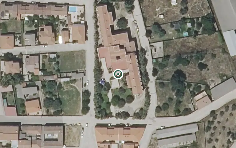 Vista aérea de la ubicación de Residencia de Mayores el Salvador