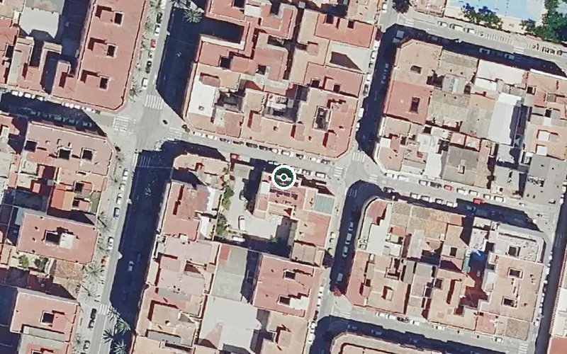 Vista aérea de la ubicación de Residencia y Centro de Día P.m.d. La Safor