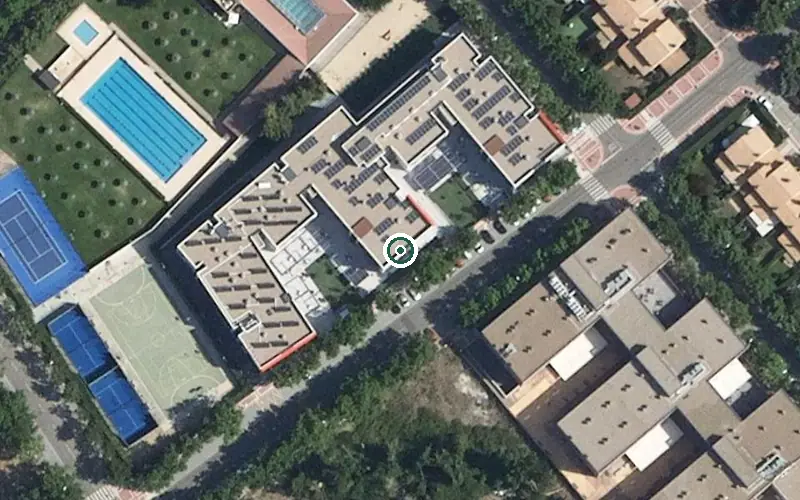Vista aérea de la ubicación de Centro de Mayores Vitalia Valladolid