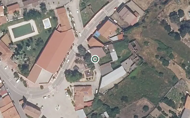 Vista aérea de la ubicación de Residencia de Mayores Dios Padre