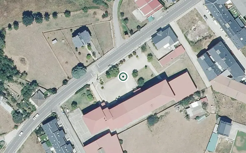 Vista aérea de la ubicación de Residencia da 3ª Idade de Pobra de Trives