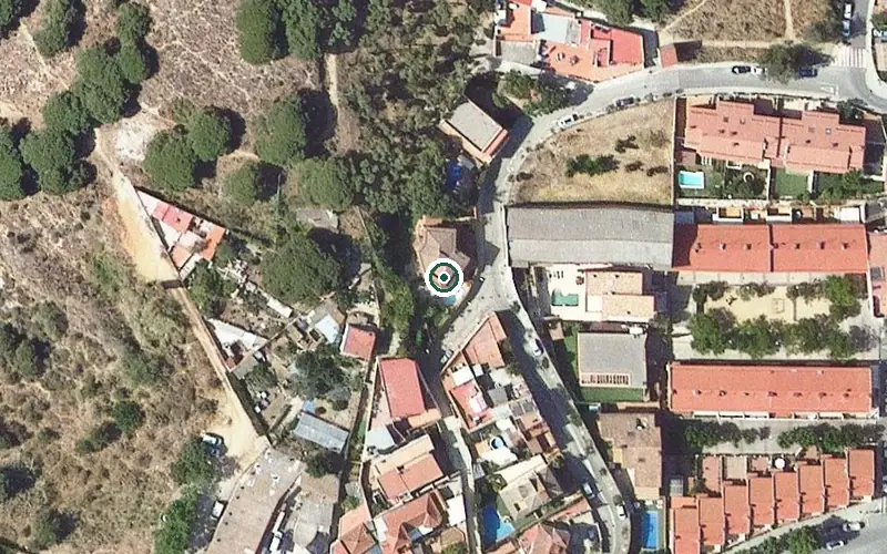 Vista aérea de la ubicación de Centre de dia Residencial El Colomé