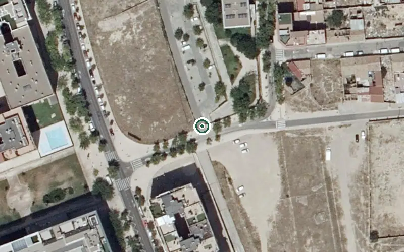 Vista aérea de la ubicación de Residencia C Oliver
