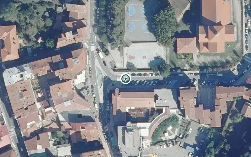 Vista aérea de la ubicación de Centro de Día para Persoas Maiores de Marin