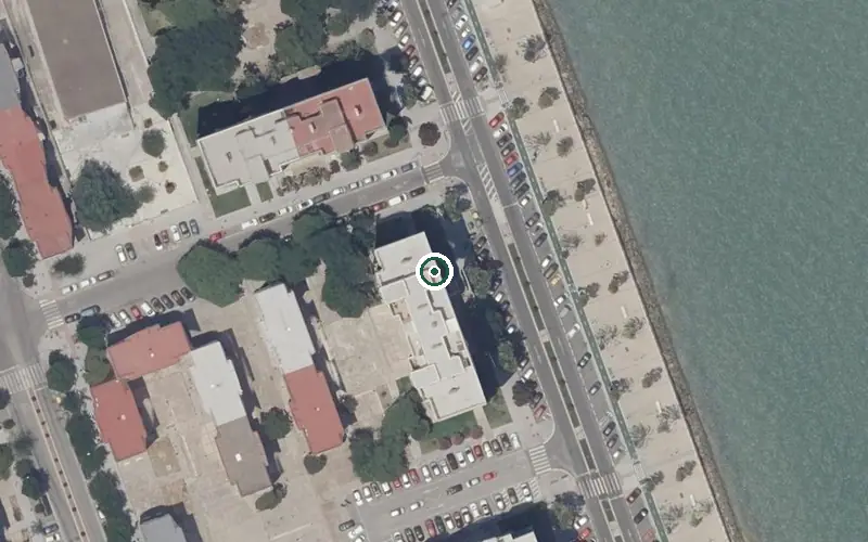 Vista aérea de la ubicación de Centro de Día de Personas Mayores Mi Ángel de la Guarda