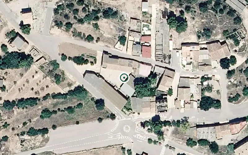 Vista aérea de la ubicación de Vivienda Tutelada para Personas Mayores la Pelejaneta