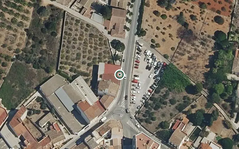 Vista aérea de la ubicación de Centro de Día para Personas Mayores Dependientes el Carmen de Pedreguer