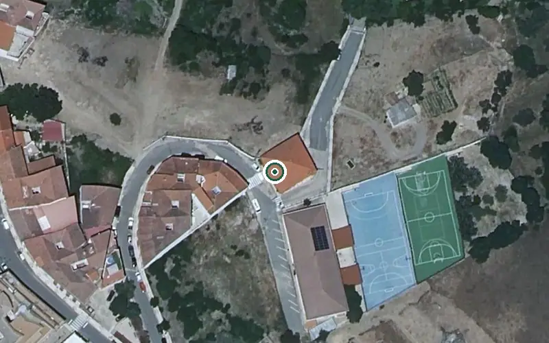 Vista aérea de la ubicación de Vivienda Municipal de Mayores