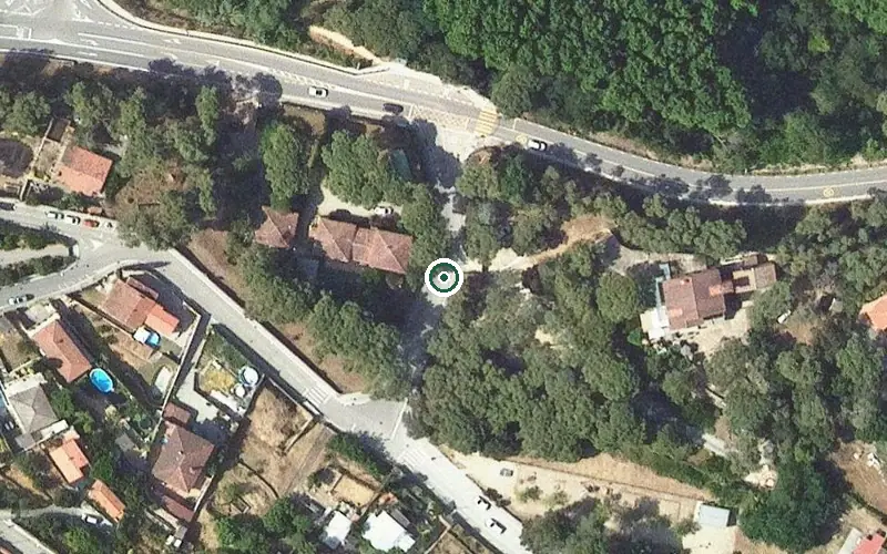 Vista aérea de la ubicación de Residencia Masia Alsina
