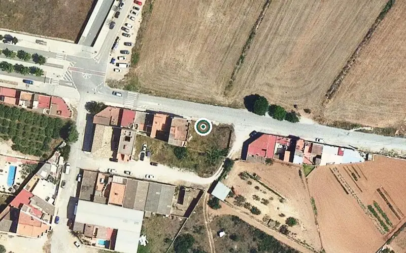 Vista aérea de la ubicación de Centre de dia per a gent gran d'Amposta