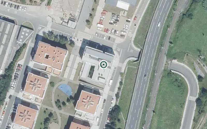Vista aérea de la ubicación de Centro Gerontológico Lamourous Otezuri Egoitza