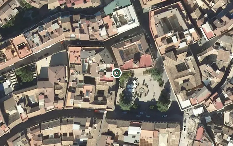 Vista aérea de la ubicación de Centro Residencial para Personas Mayores San Juan de Dios