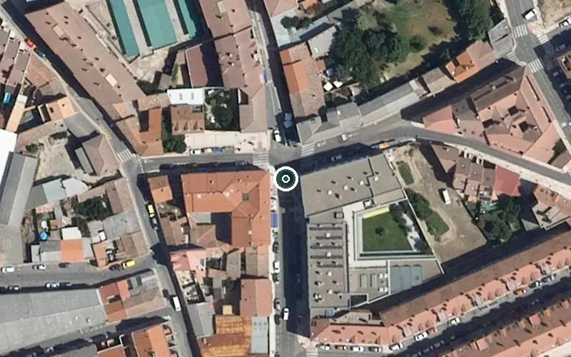 Vista aérea de la ubicación de Unidad de Estancias Diurnas San José