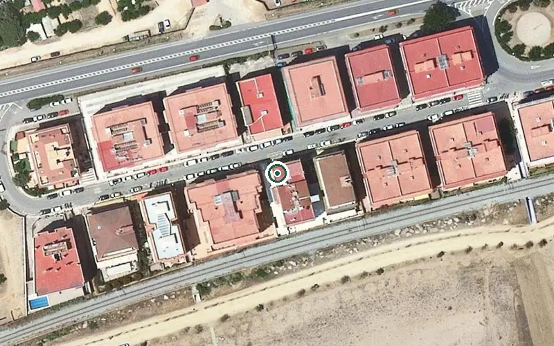Vista aérea de la ubicación de Residència Sant Roc de Canet