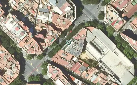 Vista aérea de la ubicación de Centre de dia Sanitas residencial Provença