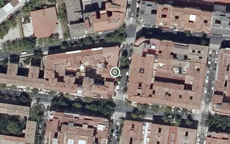 Vista aérea de la ubicación de Centro de Día Buendia
