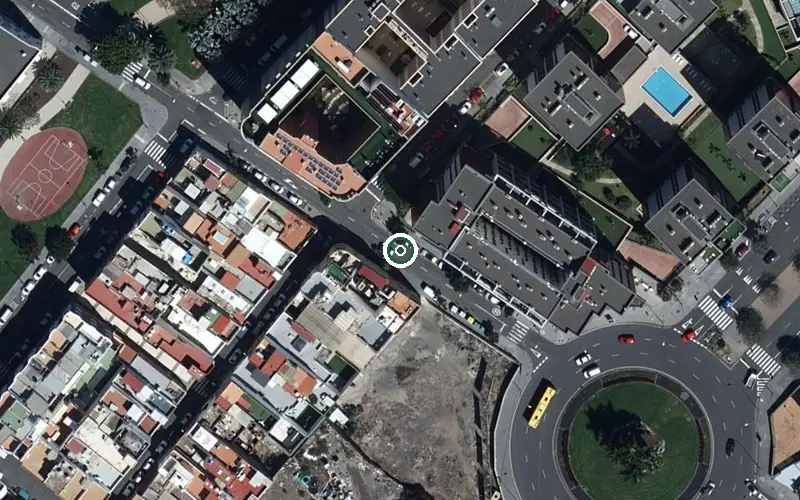 Vista aérea de la ubicación de Sanitas Residencial el Palmeral