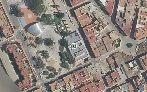 Vista aérea de la ubicación de Centro de Estancias Diurnas Stgo. de la