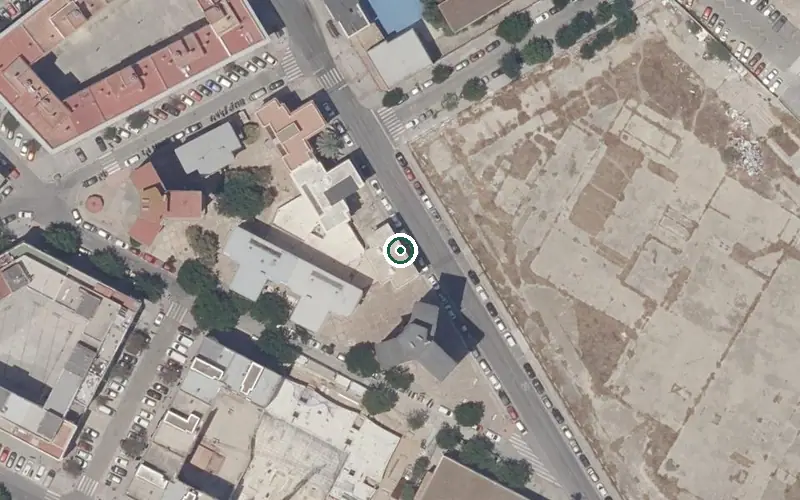 Vista aérea de la ubicación de Centro Residencial Sar Quavitae Micaela Aramburu