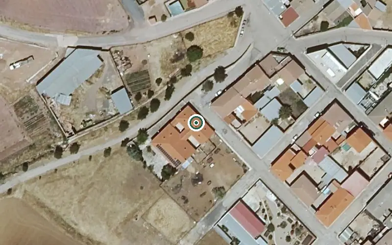 Vista aérea de la ubicación de Vivienda Municipal de Mayores